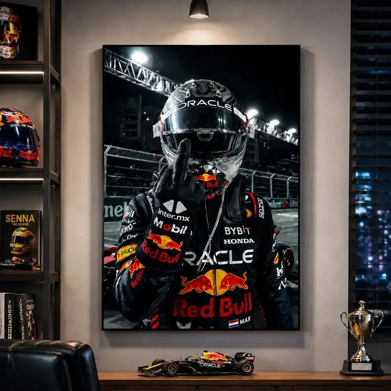 Max Verstappen Red Bull F1 Print |     Formula 1 Racing Red Bull Racing Decor |      F1 Fan Gift grand prix poster race souvenir poster racing wall poster automotive wall art sports fan wall decor room decor gift