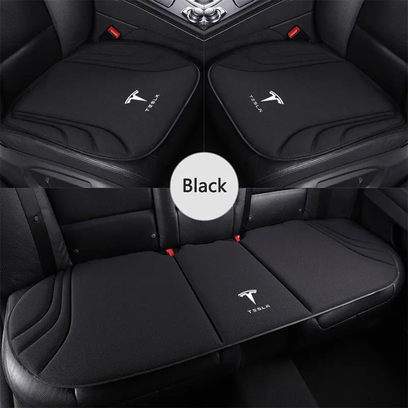 Car Seat Cushion Protector Universal Breathable Car Seat Protectors Auto Seat Protectors Seat Cover Mat For Tesla Model 3 Model X Model S Model Y Juniper 2023 Roadster
