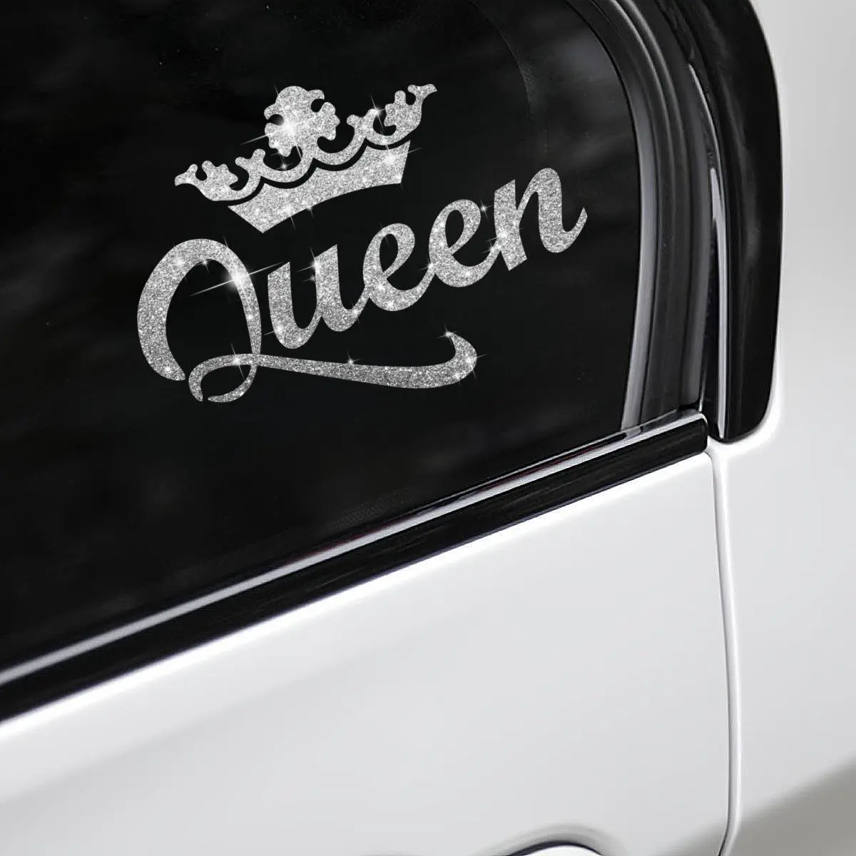1pc Crown Queen Car Sticker Sparkling Fashion Queen Vinyl Sticker Automobile Decals Suitable For Car Laptops Water Cups Windows Car Stickers Automotive Decals Sticker For Cars