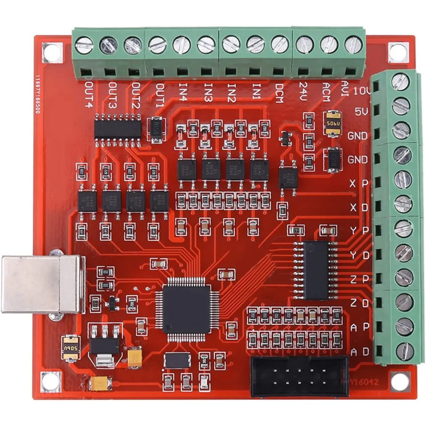 USB CNC Controller Board Stepper Motor Control 100Khz for Engraving Servo Motor