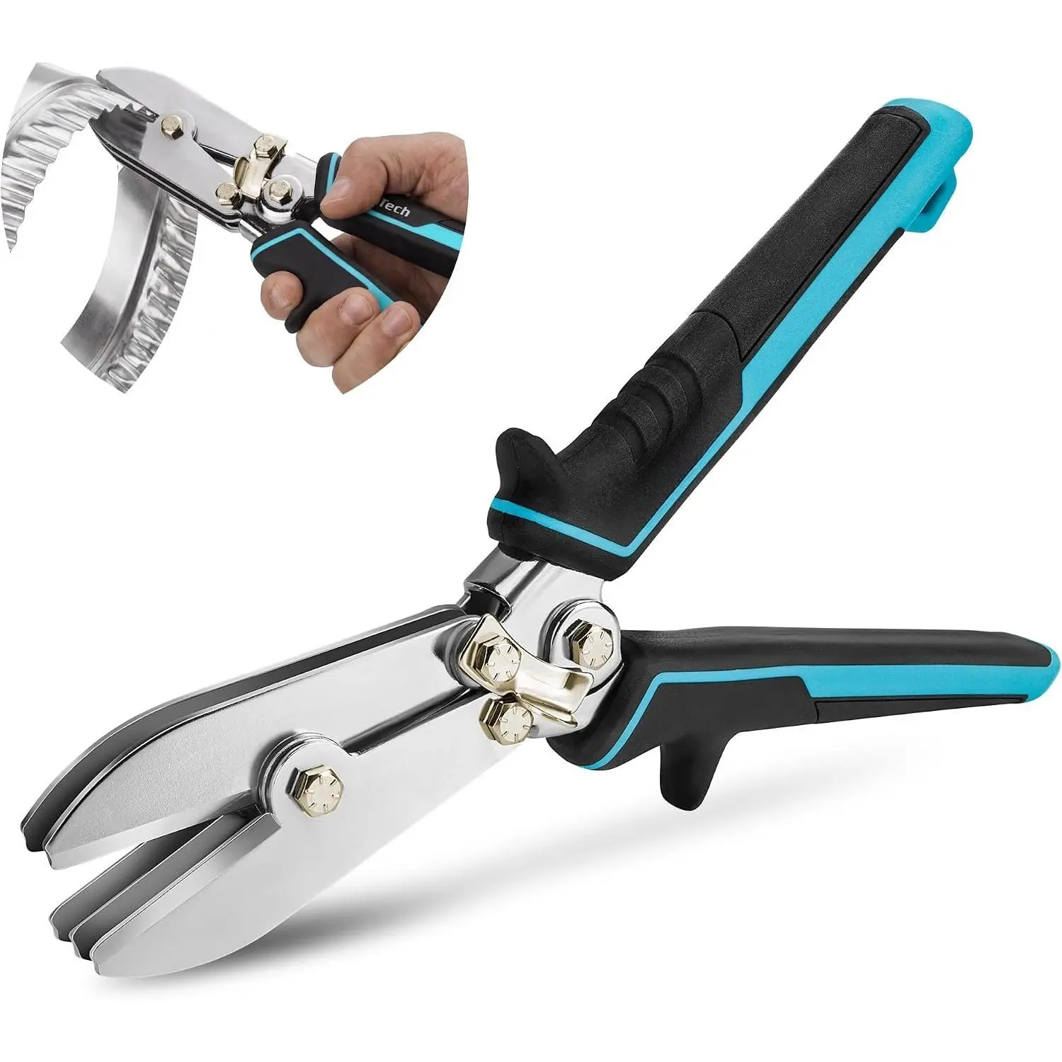 5- Sheet Metal , Duct Crimping Tool for 22-28 Gauge Galvanized Steel and Stainless Steel,  for HVAC Ductwork, Stove Pipes
