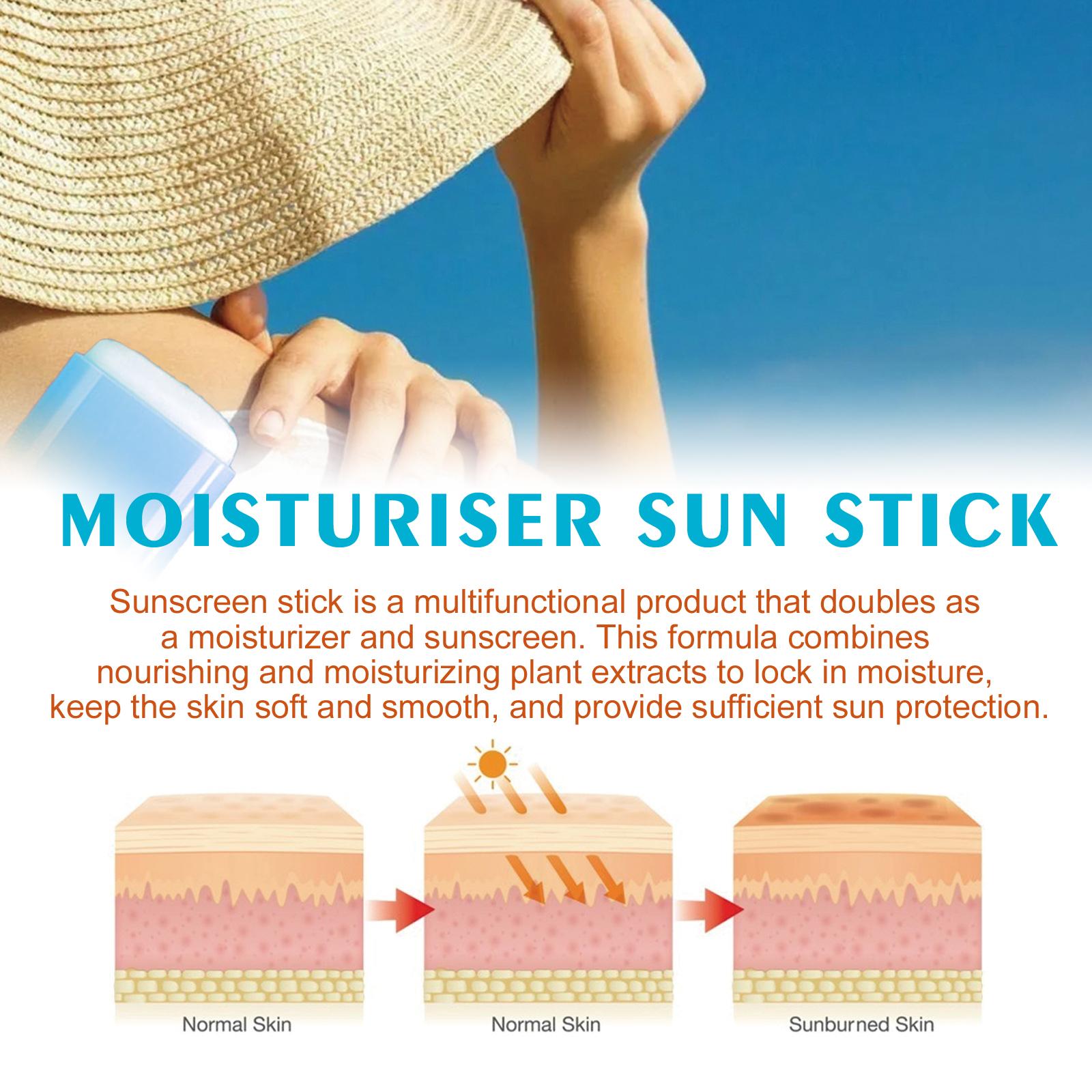 Jaysuing Moisturizing Protection Stick, Protection Refreshing Waterproof Anti-sweat Anti-UV Cream