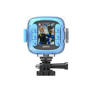 Kids Digital Action Camera - Waterproof, Shockproof, 1080P HD, Rechargeable, Portable Cycling Sports Video Recorder with Memory Card Slot and Screen