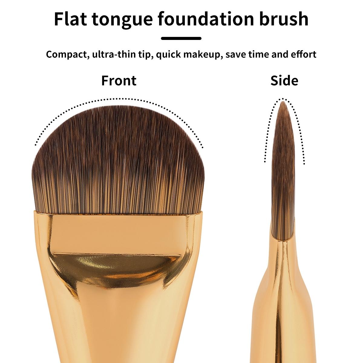 Makeup Brush, Foundation Brush, Contoured Foundation Brush, Mask Brush, Makeup Accessories, Professional Makeup Tool for Women & Girls