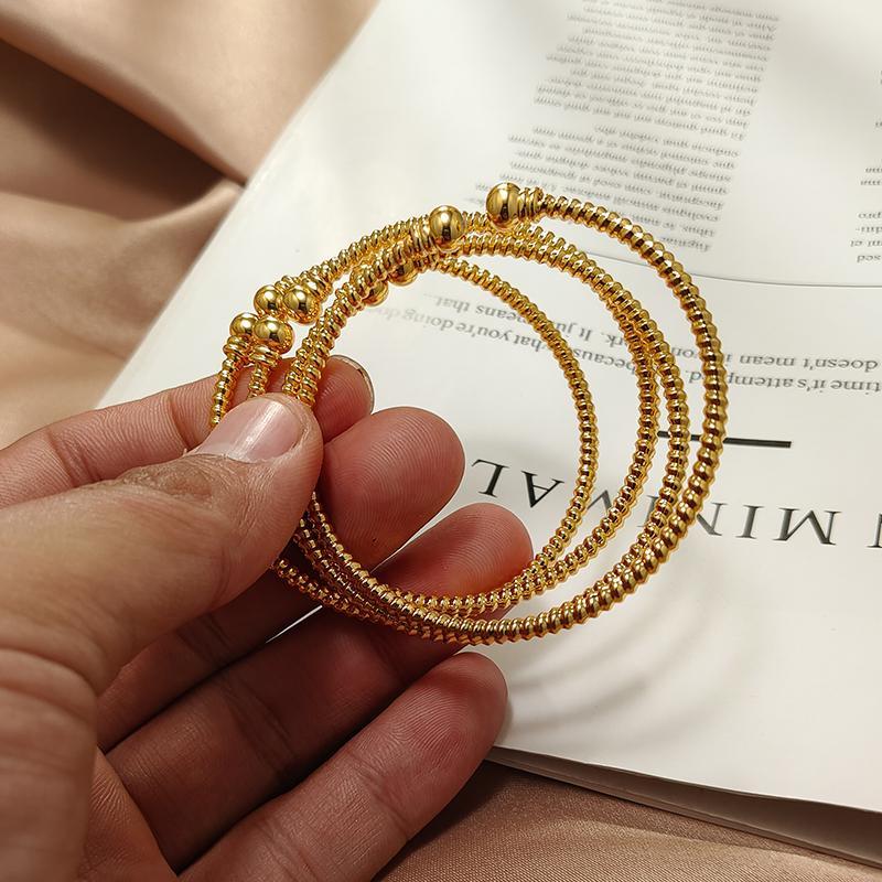 Baby Arabic Indian Jewelry Gold Color Bangles For Kids Copper Baby Bracelets Baby Arabic Indian Jewelry Gold Color Bangles For Kids Copper Baby Bracelets