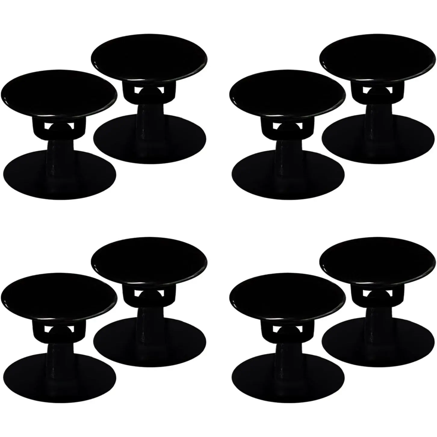 8 Sets  Rivets for Beach Shoe  Button   Compatible for Clog Beach Shoe Strap Repair (Black)
