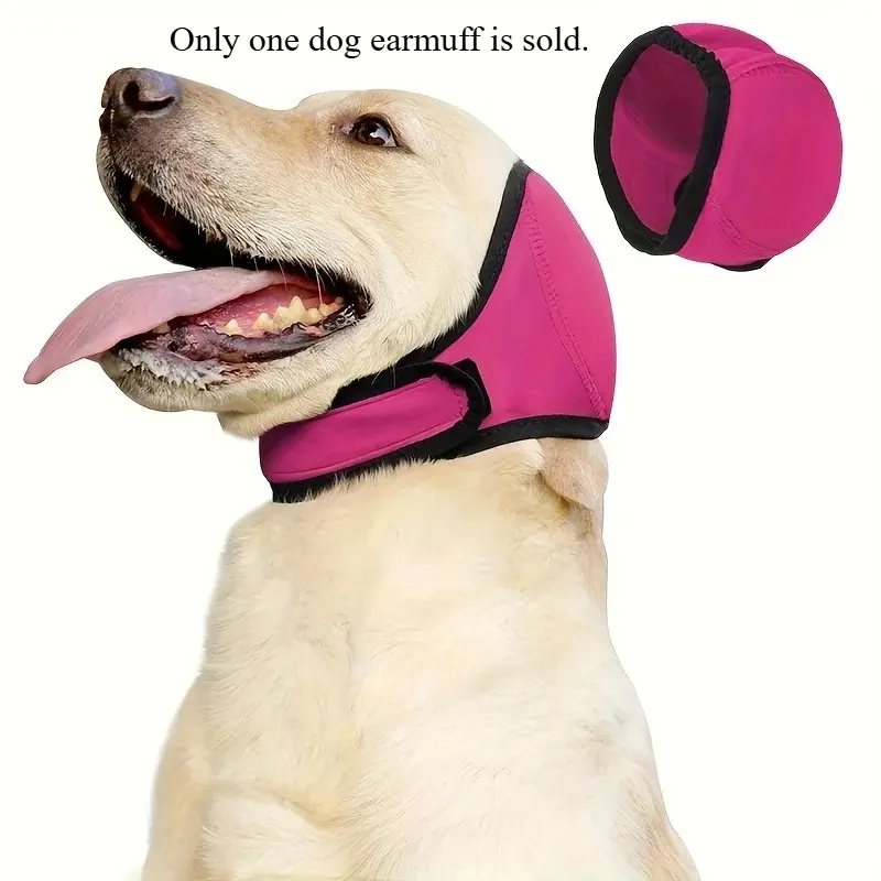 Adjustable Dog Earmuffs - Noise Reduction, Comfortable Quiet Headgear, Soothing Head Wrap, Suitable for Bathing, Grooming, Thunder, Fireworks - Durable Pet Supplies, Suitable for Squirrels