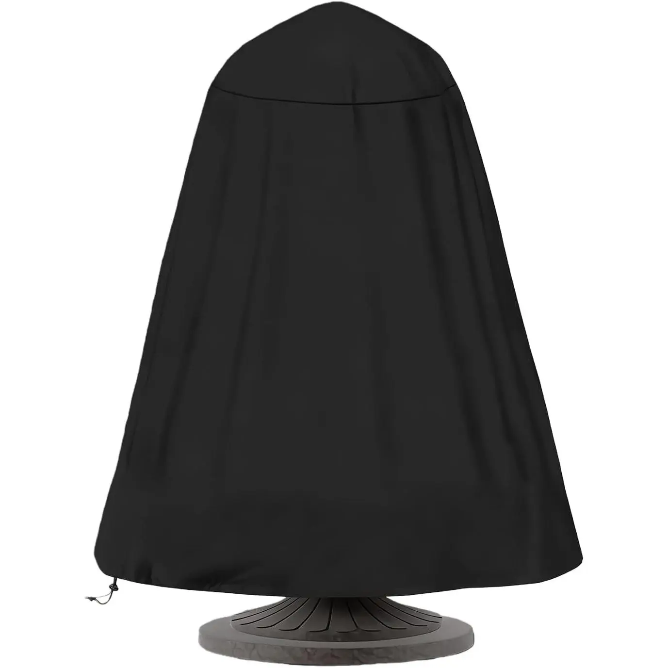 Fountain Cover 48" x 68", Heavy Duty Oxford Cloth Outdoor Fountain Protector with Adjustable Drawstring, Waterproof & Dustproof for Garden/Patio Water Fountains & Statues, Winter Protection (Black)