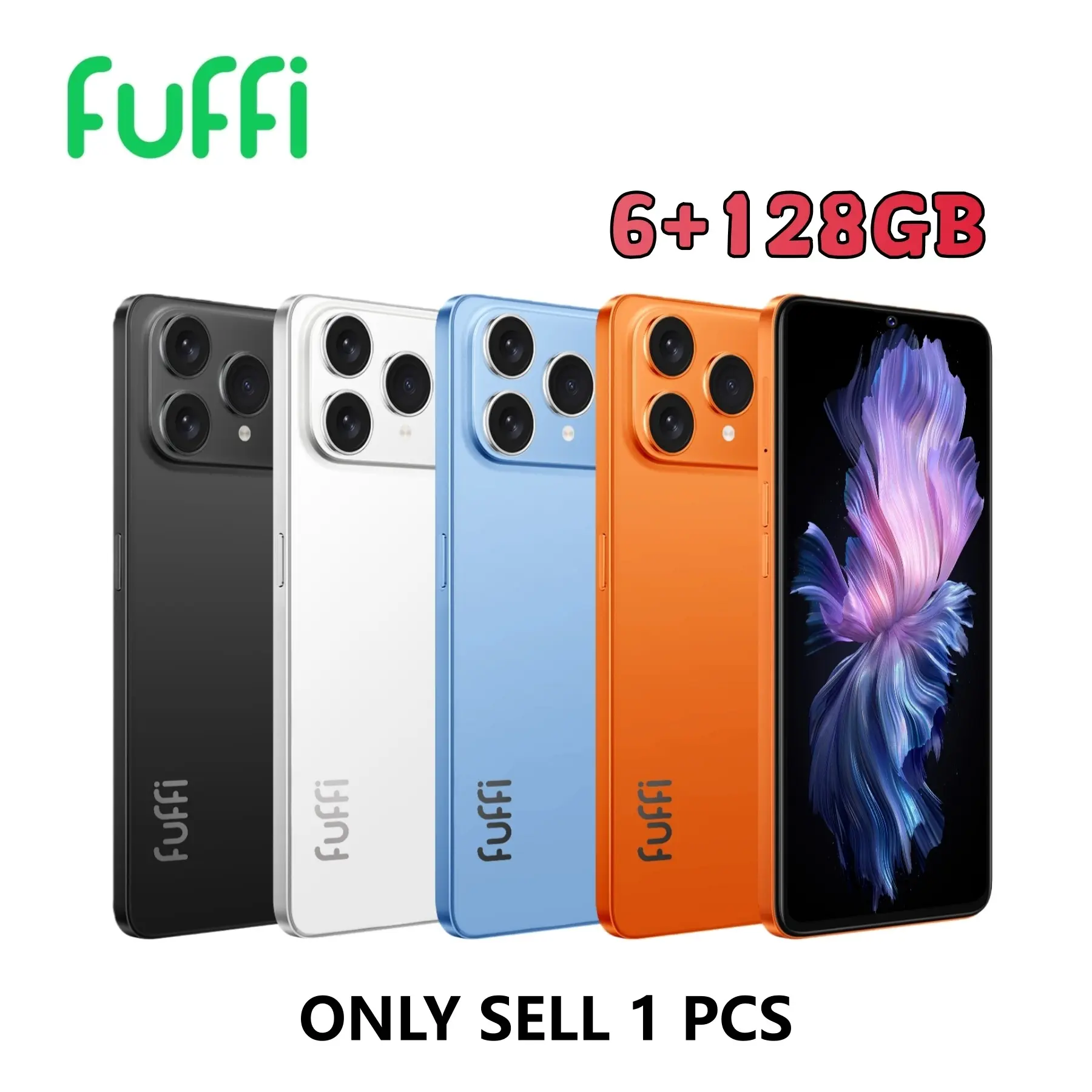 Fuffi-M17 Pro Android Large Screen Smartphone, 6.53-Inch HD Screen, 6GB RAM, 128GB ROM, Octa-Core Processor, Dual SIM 4G, 4000mAh Battery
