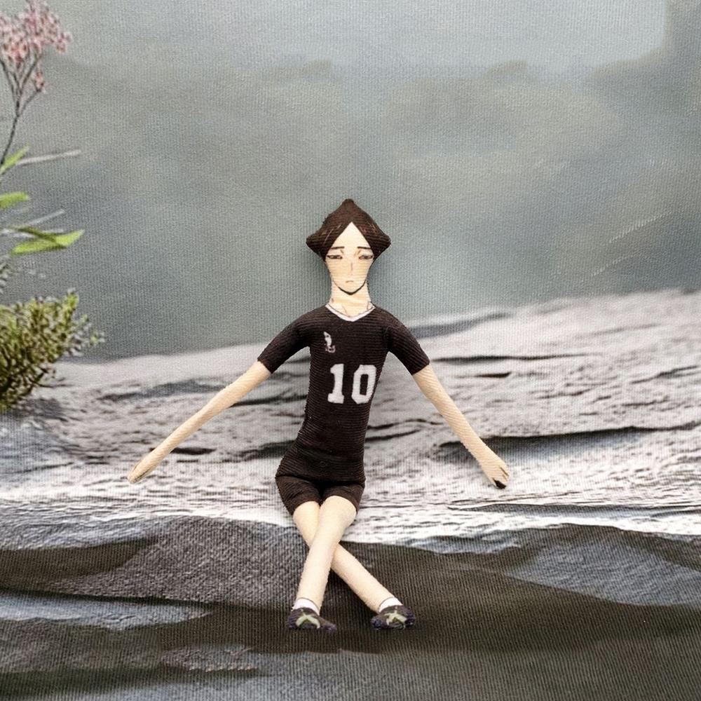 Anime Haikyuu Hinata Shoyo Kozume Kenma Cosplay Keychain Plush Cotton Doll Slender Twistable Shape Room Decoration Festival Gift