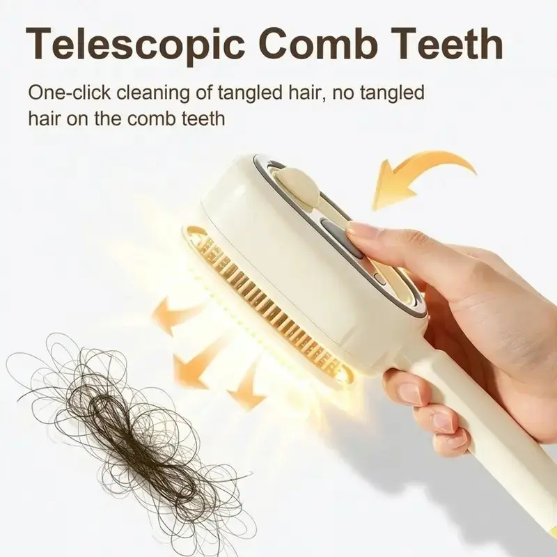 2026 New Electric Spray Cushion Massage Comb With Volume Brush, Self-Cleaning, Anti-Tangle, Anti-Static, Volumizing, Essential Oil Mist, Hair Care Gift