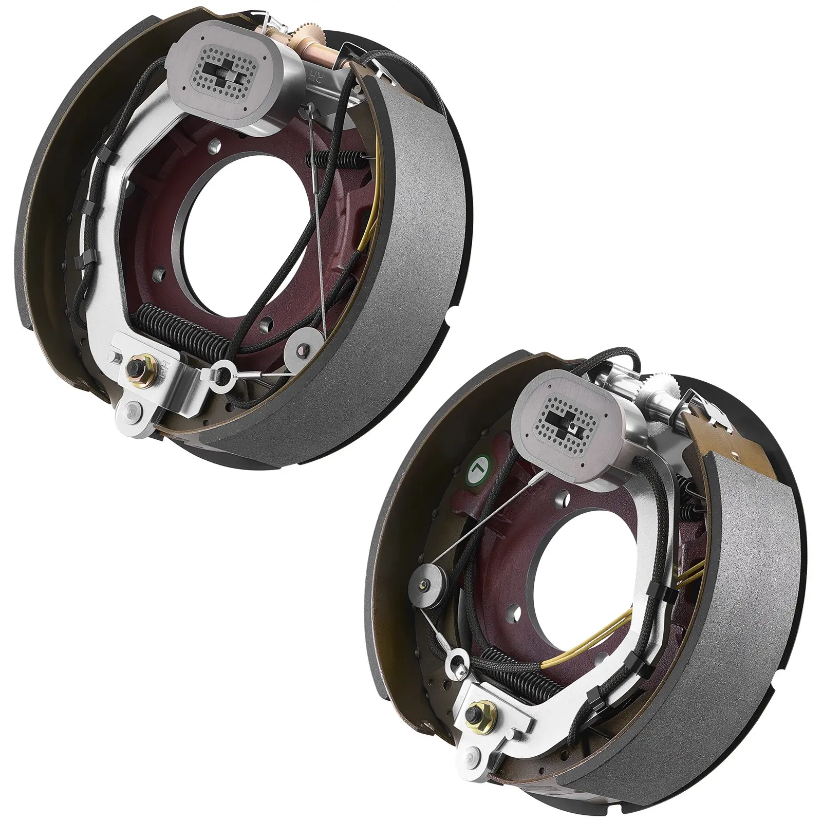VEVOR Electric Trailer Brake Kit, 12.25 x 3.375 Inch, 1 Pair Self-Adjusting Electric Brakes Kit for 8000 lbs Trailer Axle, Backing Plates for Braking System Part Replacement, Fit for Trailers, RVs