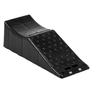 Vehicle Ramp, Single Unit Auto Service Ramp, 20000 lbs/9 ton Load Limit, 5.5" Elevation Auto Ramp, Robust Tire Ramp for Routine Car Care and Vehicle Upkeep