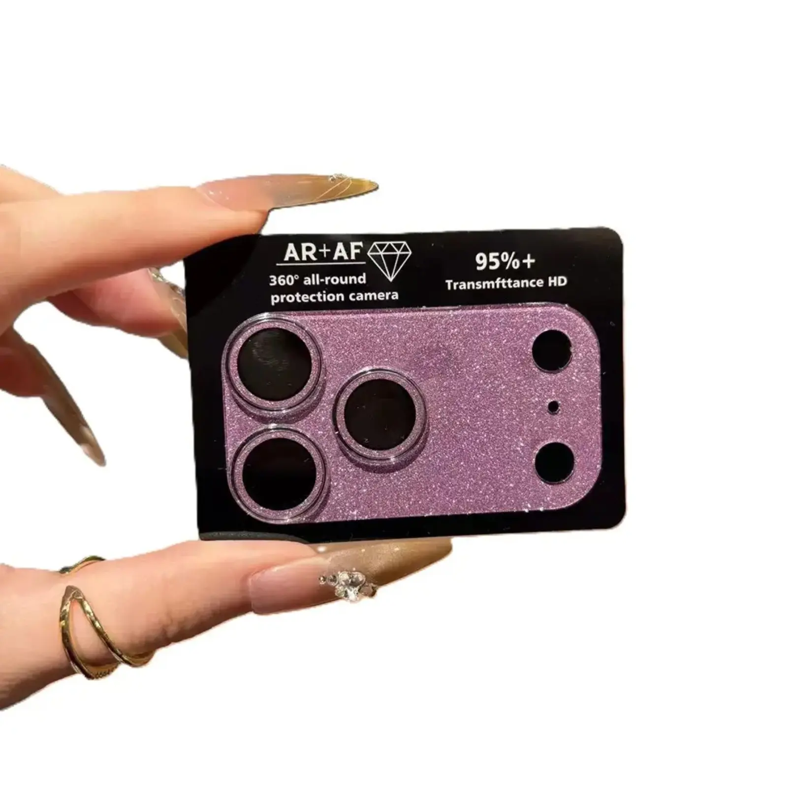 For Camera Lens Protector Bling Ultra HD Tempered Glass Shiny Diamond Sries, Smartphone Cellphone Installation