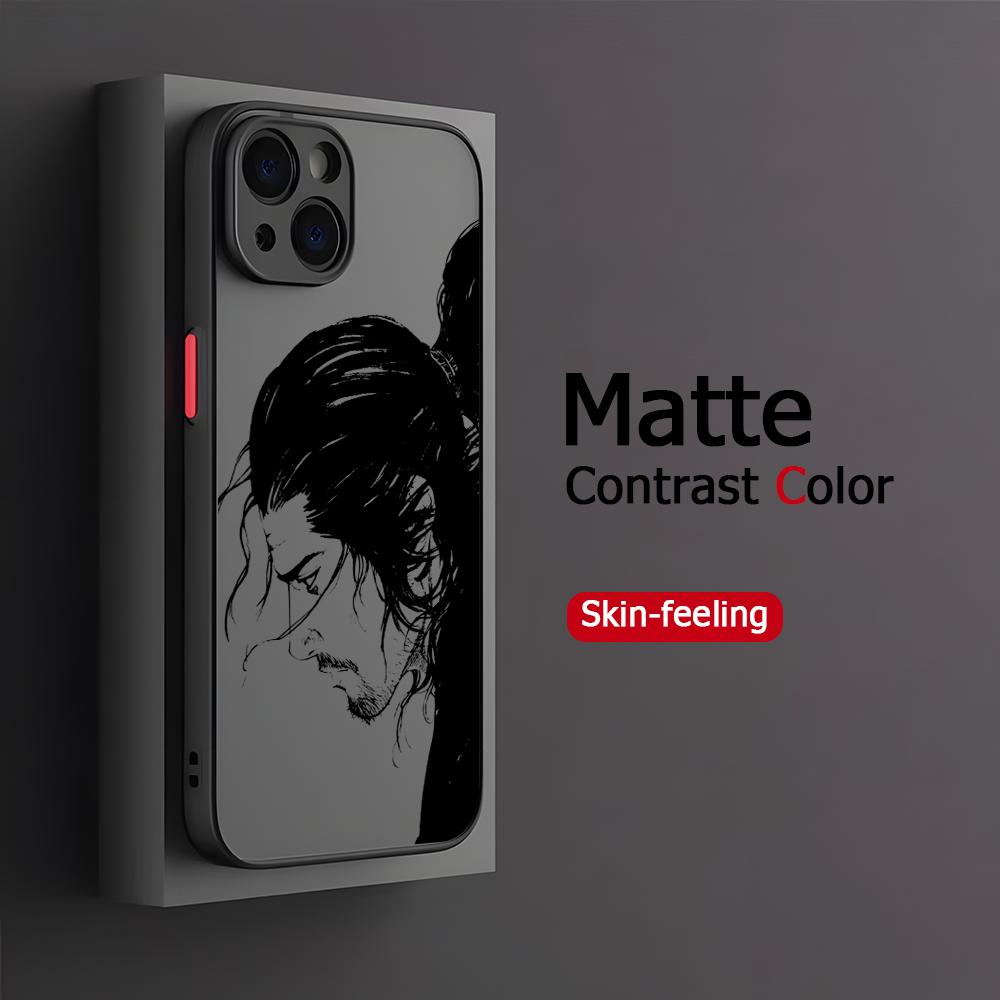 Vagabond Inoue Takehiko Phone Case for iPhone 17 16 15 14 13 12 11 Pro Max X Xs Matte Transparent Hard Cover
