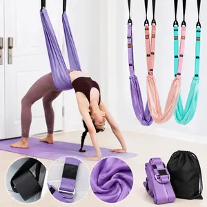 Yoga Inversion Strap, Door Hanging Back Bend Stretch Band, Home Fitness Pull Rope for Stretching & Flexibility Training Aerial Yoga Stretch Strap, Resistance Band for Leg Stretching Dance Ballet Gymnastics