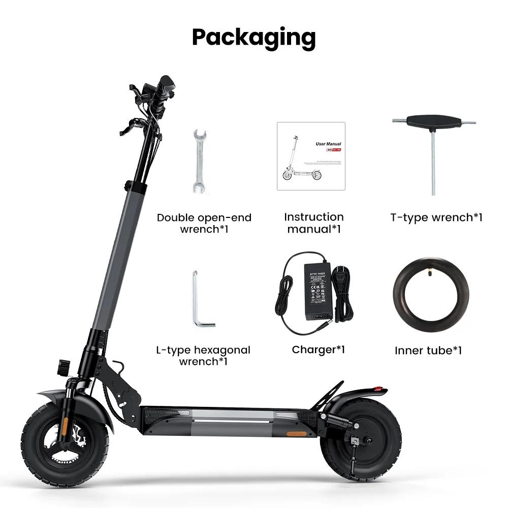All Terrain Electric Scooter, 1000W/500W Violent Motor, Max 28MPH/25MPH Speed, 40/28/20 Mile Range, 330Lbs Capacity, 3S Folding, Dual Shock Absorption – Foldable Off-Road E-Scooter
