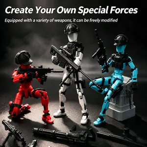 Dummy 13 Military Action Figure Set, Special Forces Model with Full Gear, Poseable Robot Toy, Perfect for Stop Motion and Role Play