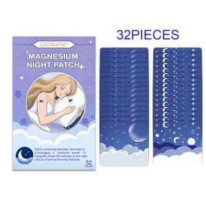 32 Pack Lavender Magnesium Patches, Night Essential Oil Patches, Travel Patches, Low Sensitivity, Portable, Men Women Seniors