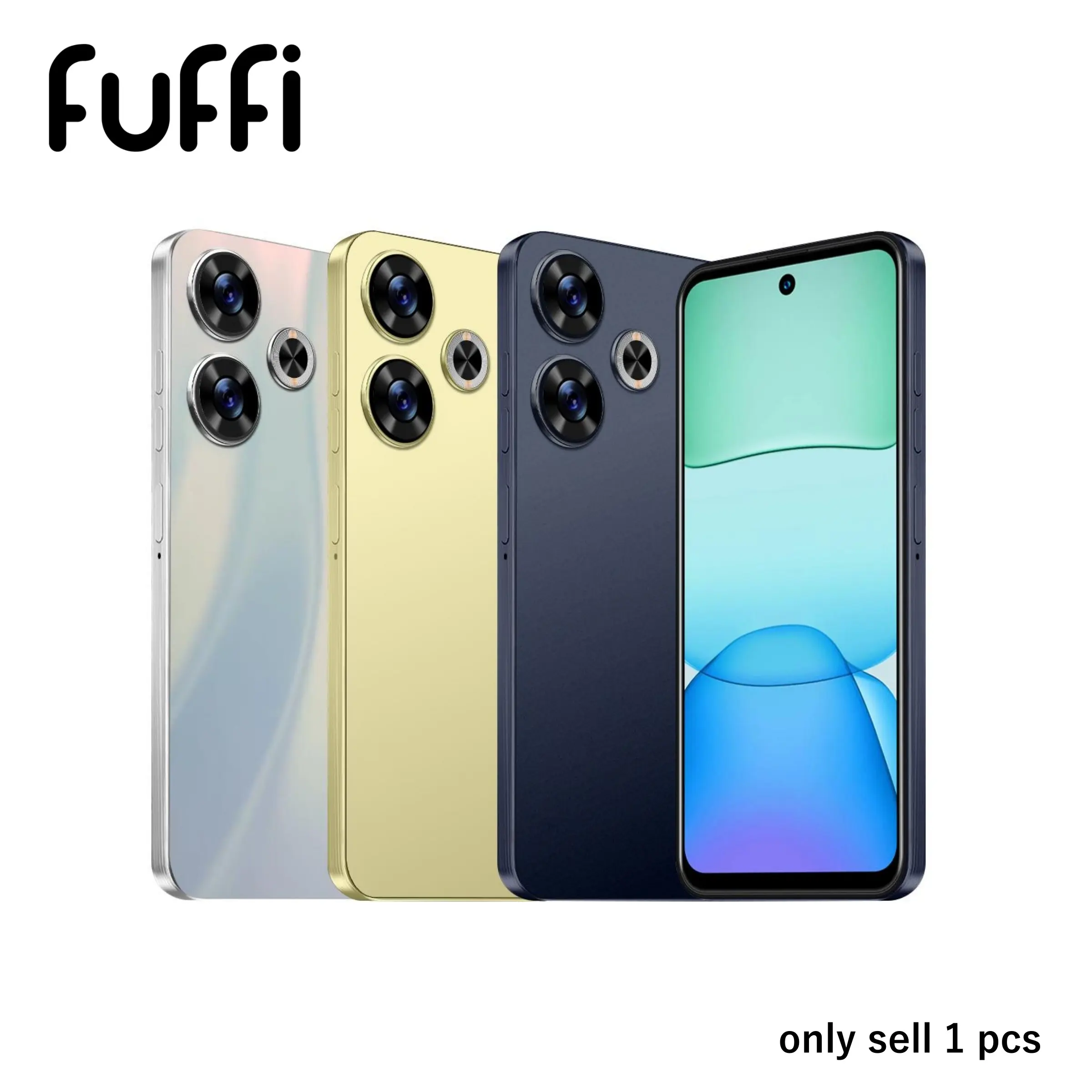 FUFFi-Smartphone, 4+64GB ROM,6.56 Inch Screen, Android 12.0,  4300mah Battery, Dual Sim, USB PD Charging, Fashionable Design