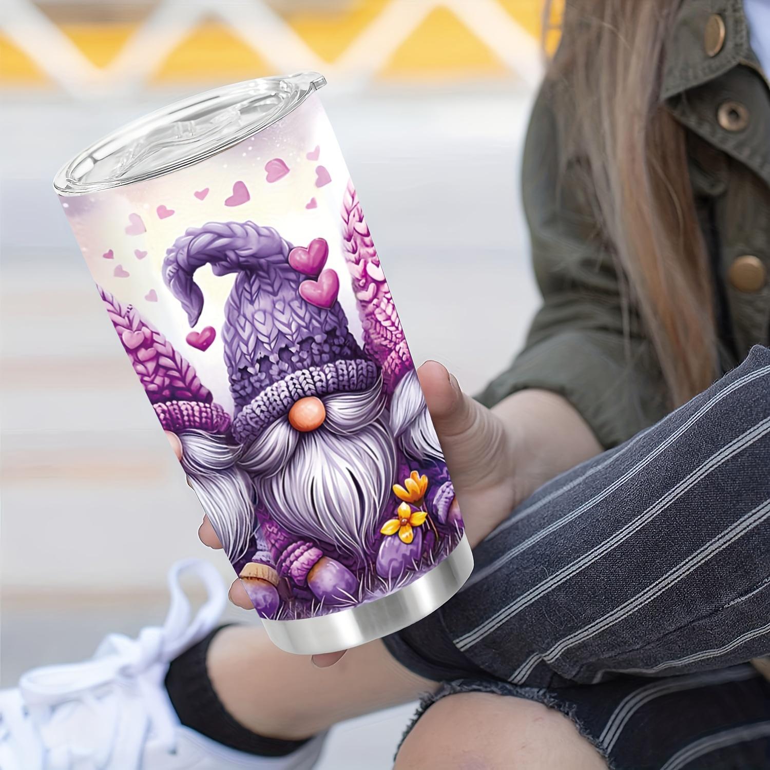 20-Ounce Covered Water Bottle - Double-Walled Insulated Stainless Steel Flask, Suitable for Year-Round Use, Perfect for Outdoor Travel Accessories And Delightful Gifts for Christmas And Valentine'S Day.