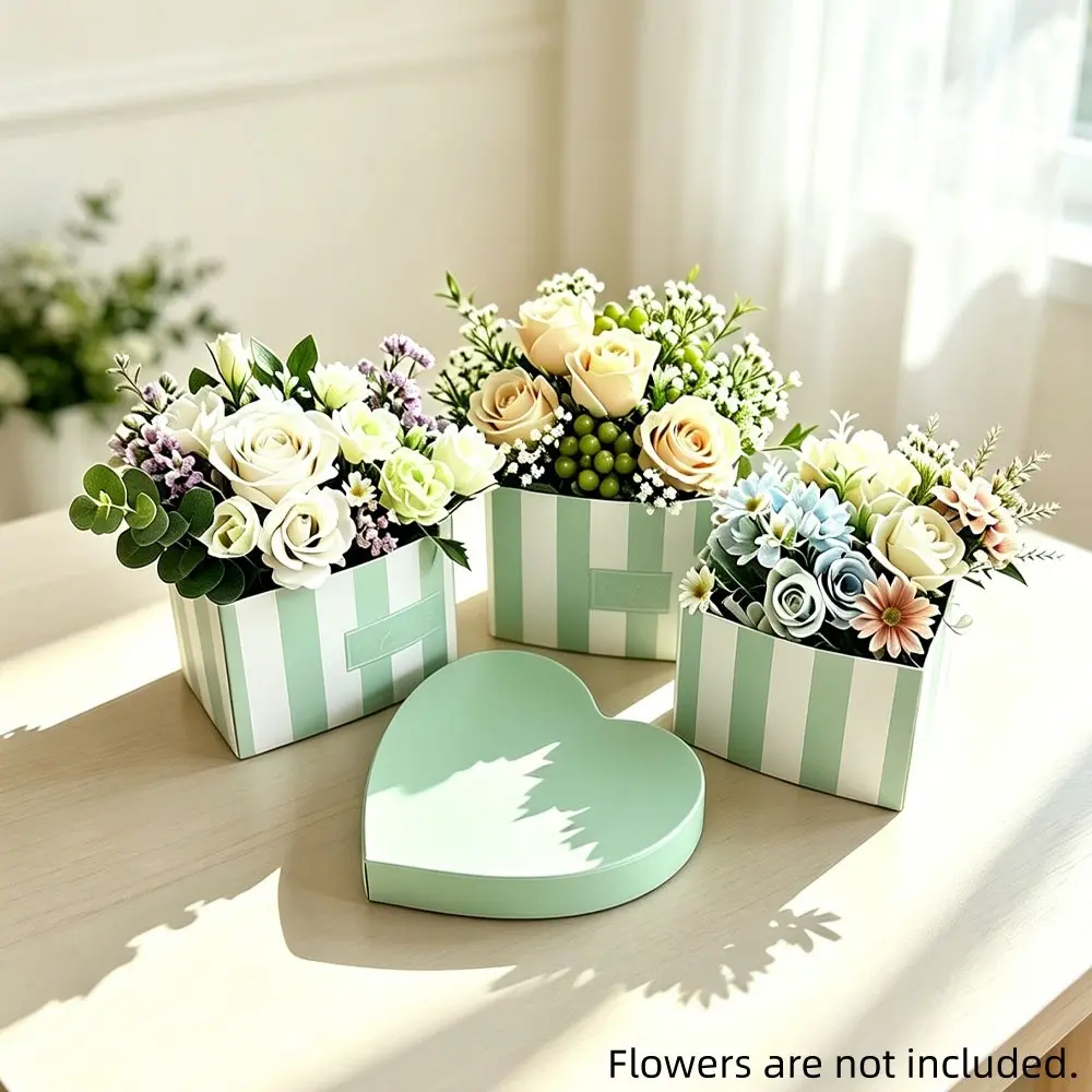 Heart-Shaped Gift Box Set, Holds Flowers or Gifts, Perfect for Valentine's Day, Birthday, Wedding, Anniversary, Elegant Packaging