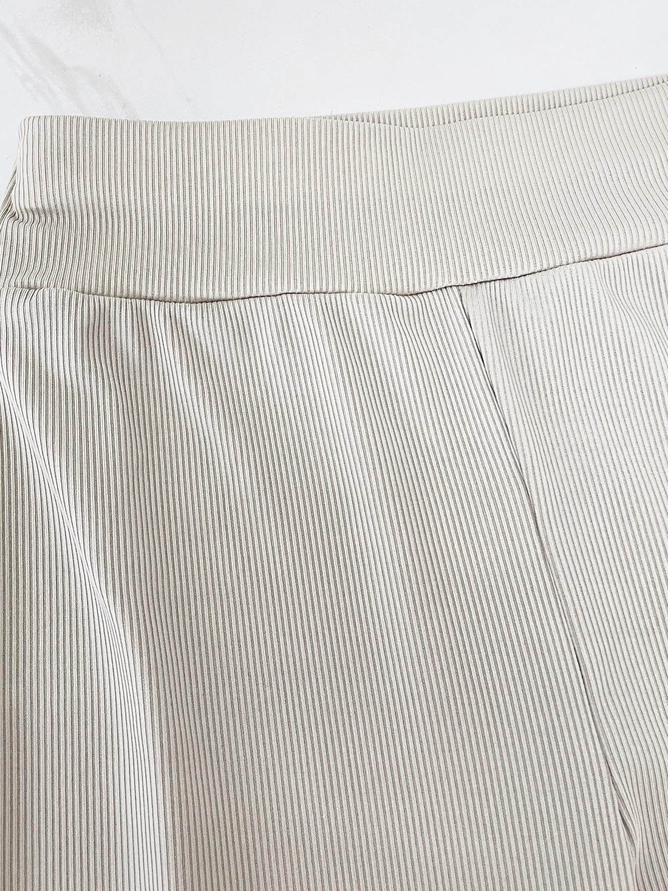 Women's Solid Drop Shoulder Split Hem Sporty Round Neck Sweatshirt & Pants Two-piece Set, Sweatsuit Matching Set, Casual Fashion Cozy Breathable Outfits for Daily Outdoor Wear, Ladies Sportswear for All Seasons