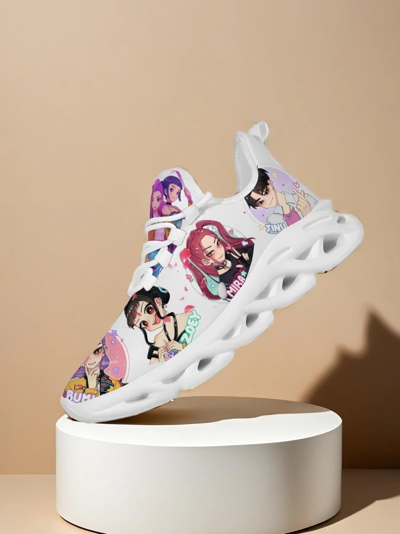Trendy Punk Style Girls' Fashion Kids Shoes, Mesh Laces Low Top Low Ankle Trainers Eva Sole Durable Sneakers, Perfect for Daily Play and Wear