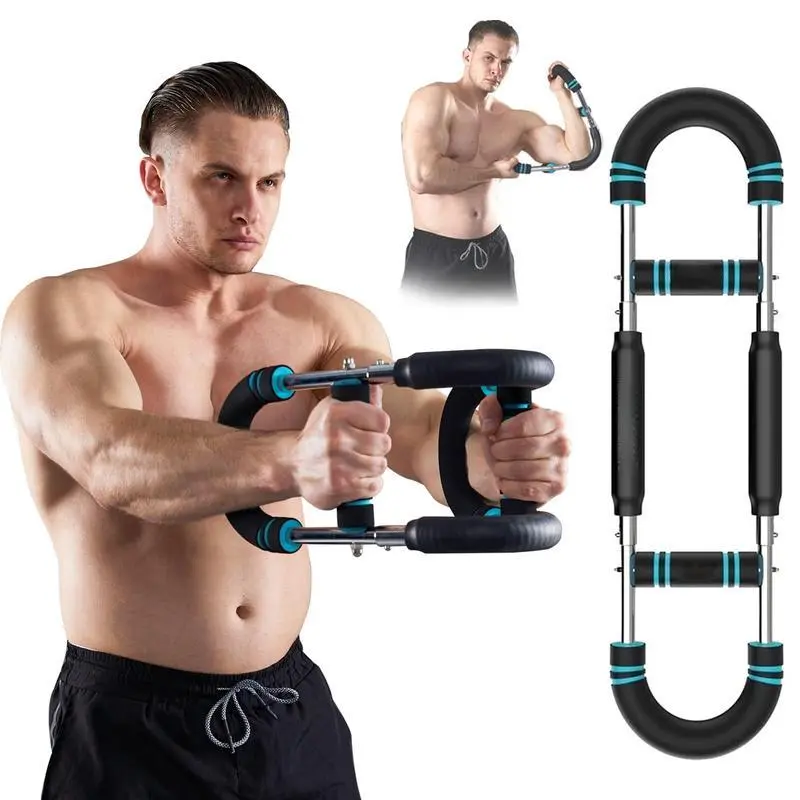 Portable Arm Trainer with Durable Metal Spring & Foam Handles for Unisex Strength & Resistance Training - Targets Chest, Biceps, Triceps, Strength Training, Triceps Workout, Exercise Routine