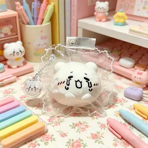 Cute Chiikawa Hachiware Usagi Squishy Toy, Soft Silicone Slow Rise Fidget, Kawaii Anime Stress Ball for Kids & Adults