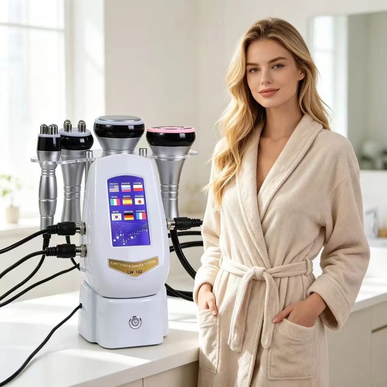 Us Plug, 4-In-1 Home Body Massager, Skin Care Sculpting Massage Device, Daily Beauty Instrument, New Model Lw-102, 100-240v Power Consumption