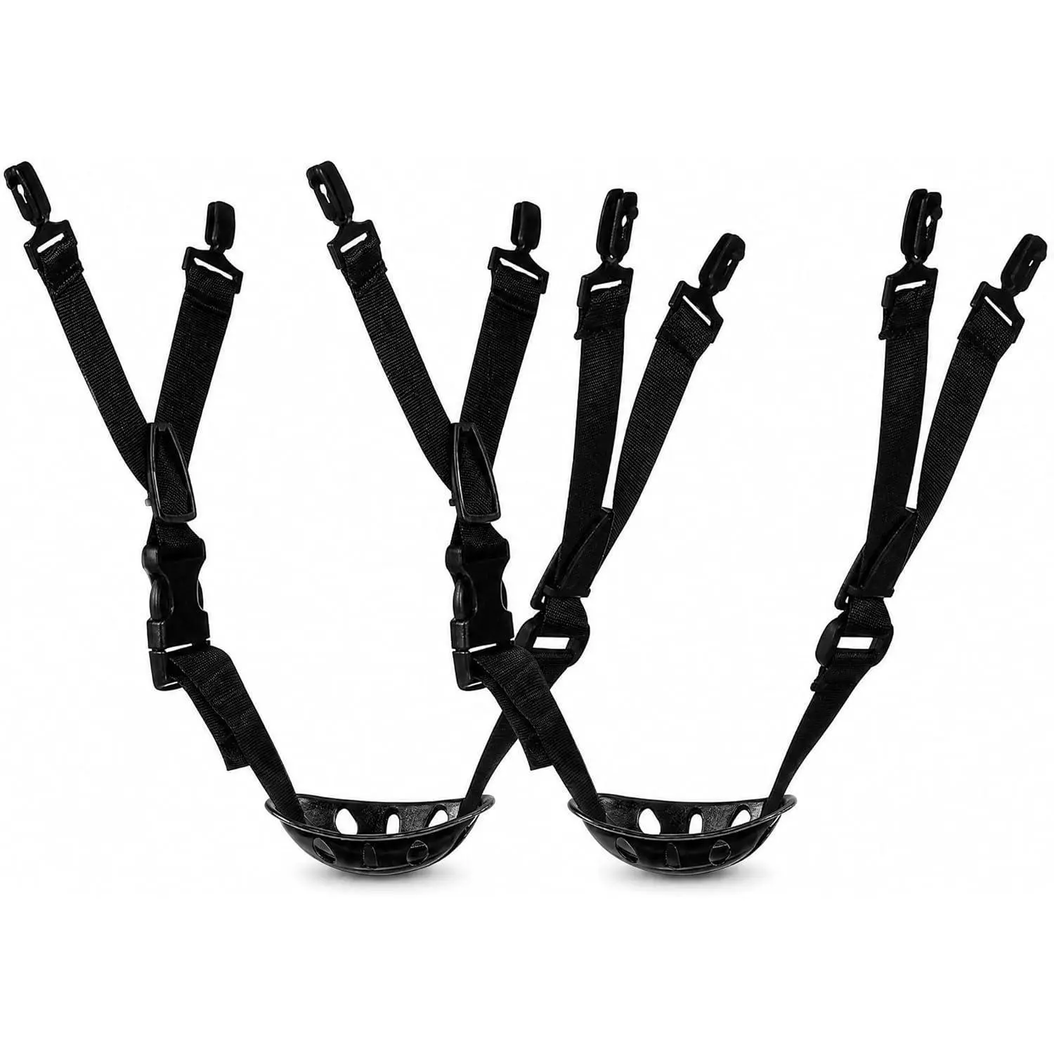 2 Pcs Adjustable Hard Hat Chin Strap, Universal Safety Helmet Strap with Elastic Chin Cup for Construction Workers Hat, Bike Helmet Replacement, Comfort Lightweight and Easy to Install