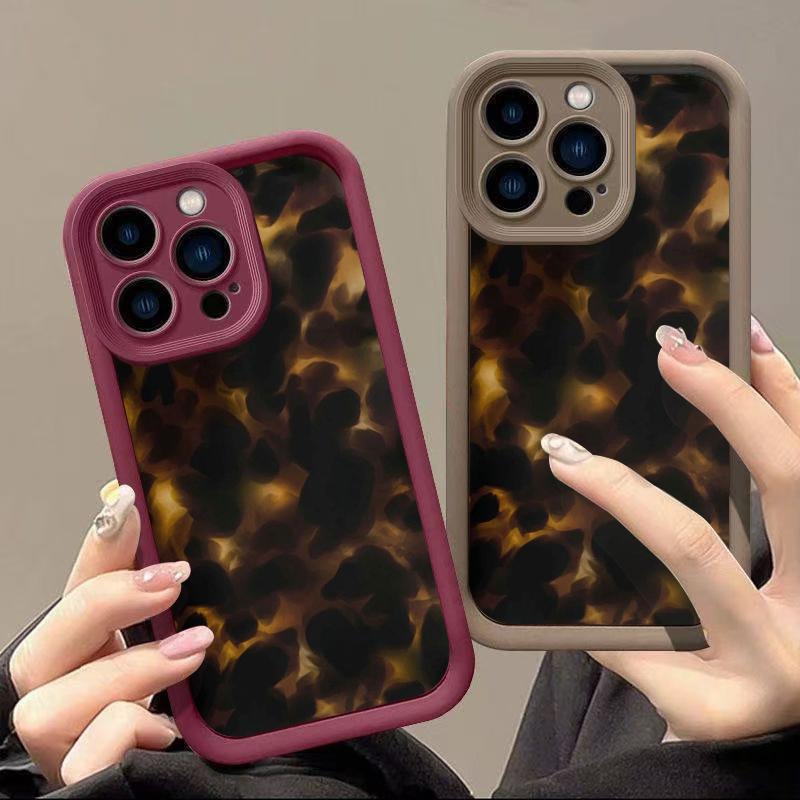 Premium Phone Case - Timeless tortoise shell pattern for authentic texture, Military-grade drop protection, soft silicone, ideal gift for classic lovers. Compatible with iPhone X/11/12/13/14/15/16/17 Pro Max/Plus/Air & Samsung Galaxy.