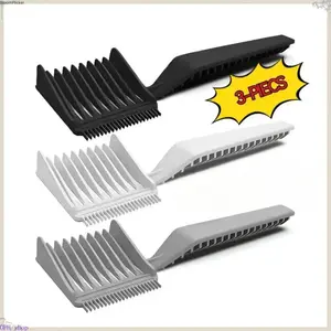 3 Pack Professional Hair Cutting Comb Set Long Handle Anti-Slip Barber Combs Kit No Heat DIY Trimming Styling Tools Household Grooming Supplies For Men Dad Family Haircuts