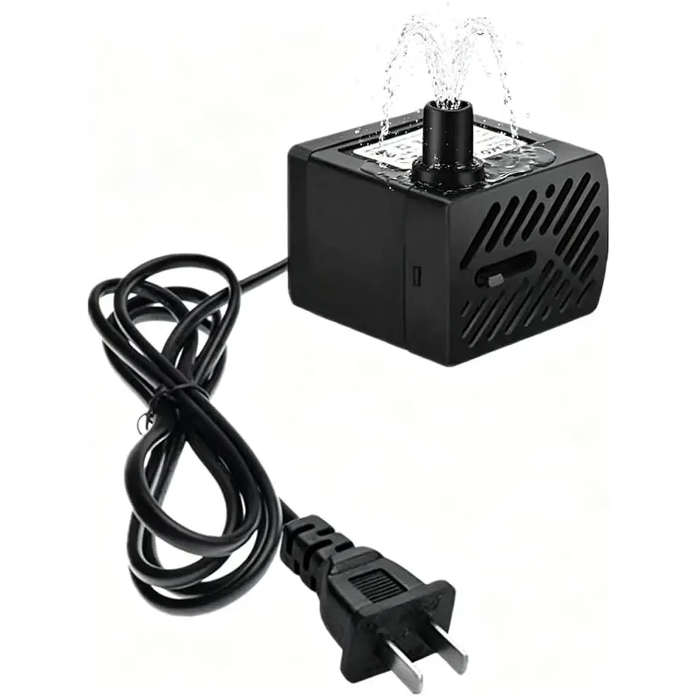 50GPH  Submersible Water Pump Fountain Pump Ultra Quiet For Aquariums Fish  Pond Fountain Statuary Water Feature Hydroponics