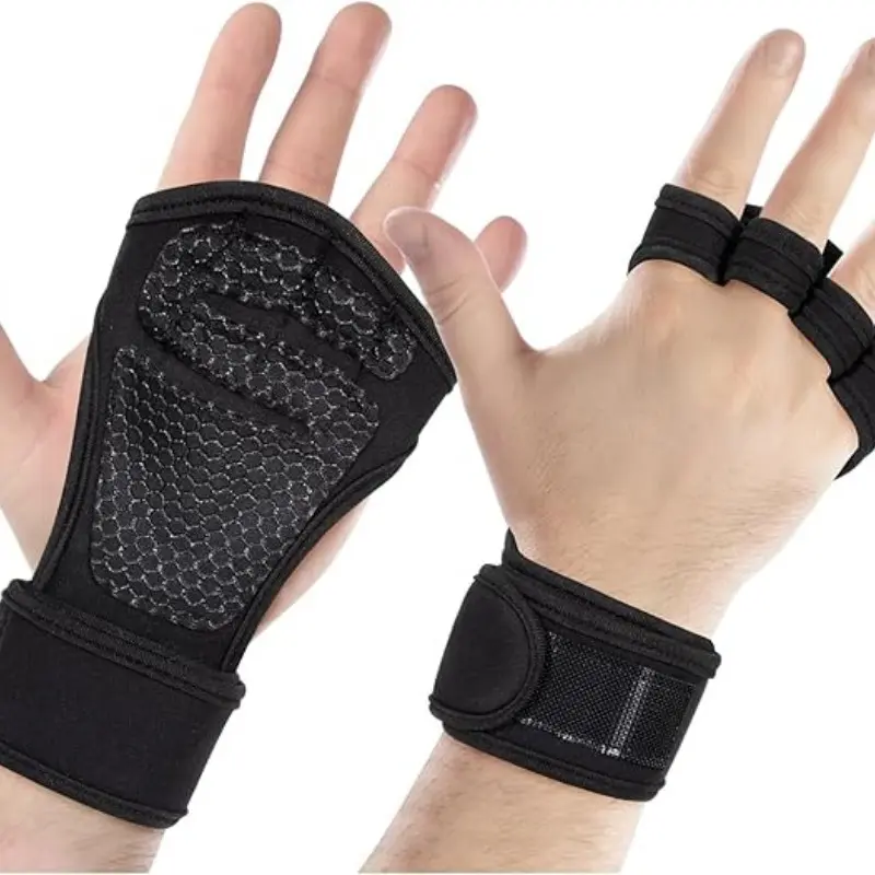 Weight Lifting Gloves - Workout Gloves Ideal for Crossfit, Weightlifting, Pull Ups, Gym Training - Breathable Non-Slip Gym Gloves Men and Women, Padded Palm Guard with Wrist Support