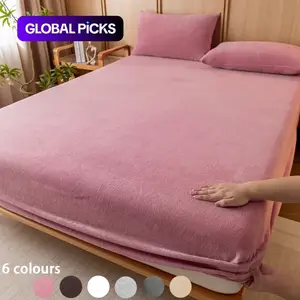 Fleece Bedding Set, 3-Piece Set with 1 Fitted Sheet and 2 Pillowcases (No Fillers), Soft Warm Bedding for Bedroom & Guest Room #TOP PICKS