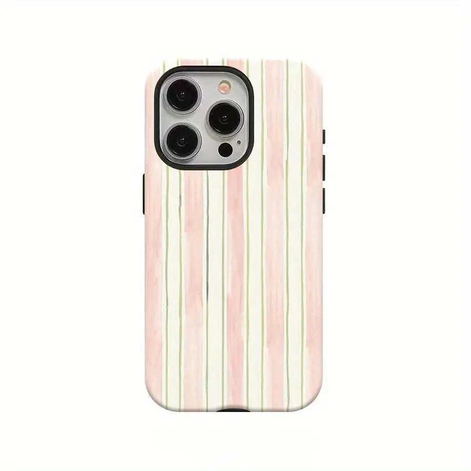 Watercolor Aesthetic Dual-Layer Shockproof Phone Case, Personalized Multi-Model Protective Cove for Mobile Phone Accessories