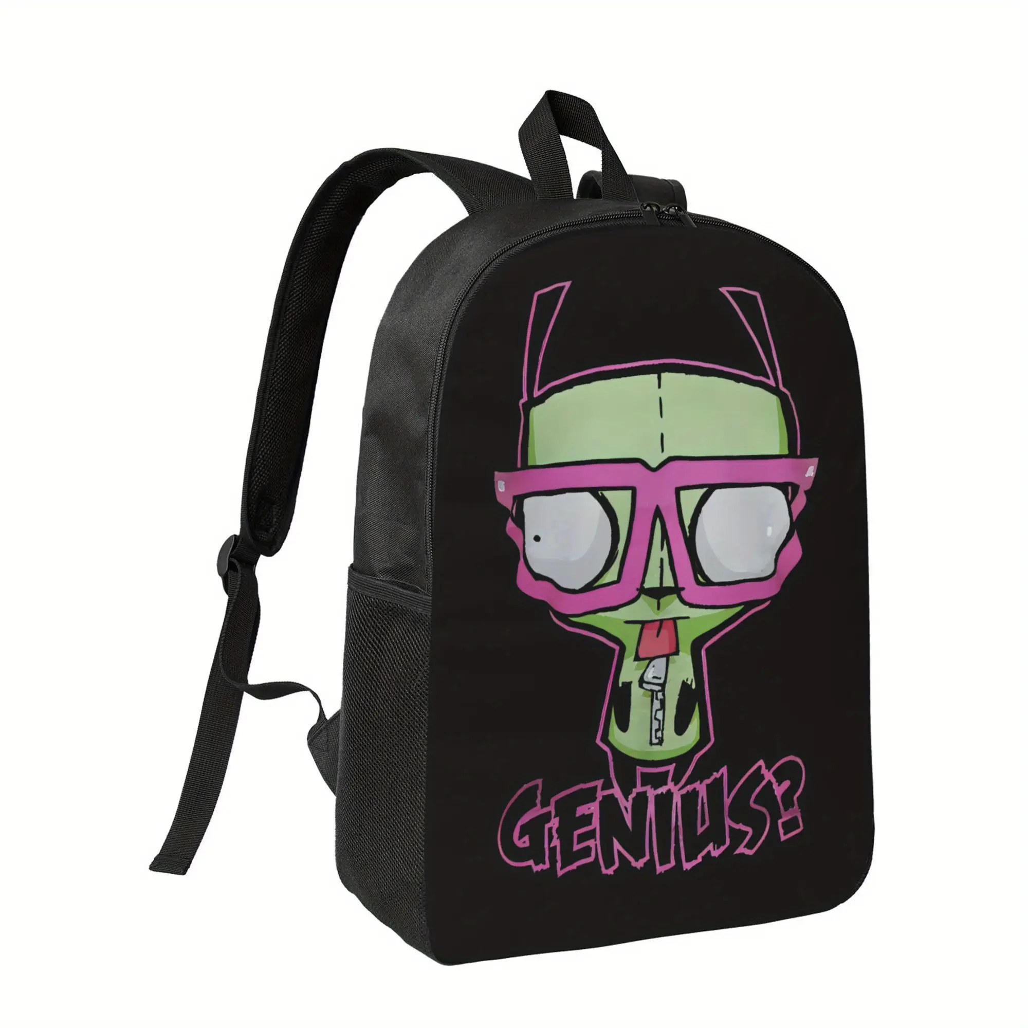 Intruder Zim Anime Backpack - Large Capacity, Adjustable Shoulder Straps and Zipper Closure, Suitable for Fans, Travel, College Students - Casual Style