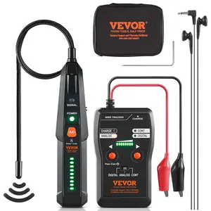 Fathersdaygift VEVOR Subterranean Wire Locator, Up to 6.5 FT Detection Depth, Earphone-Included Cable Tracer and Break Detector, 3280 FT Detection Range, Ideal for Locating Hidden Pet Fences and Sprinkler Valves