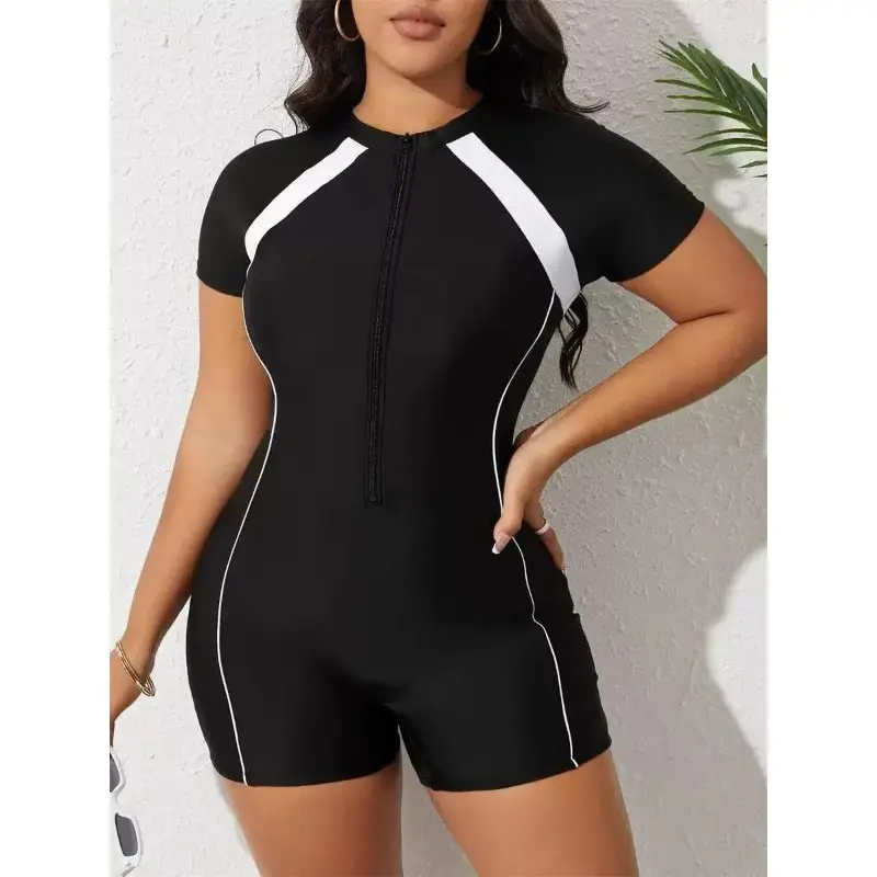 Tummy Control Full Coverage Conservative One Piece Wetsuit Durable Comfortable Surfing Ocean Adventure Swimwear