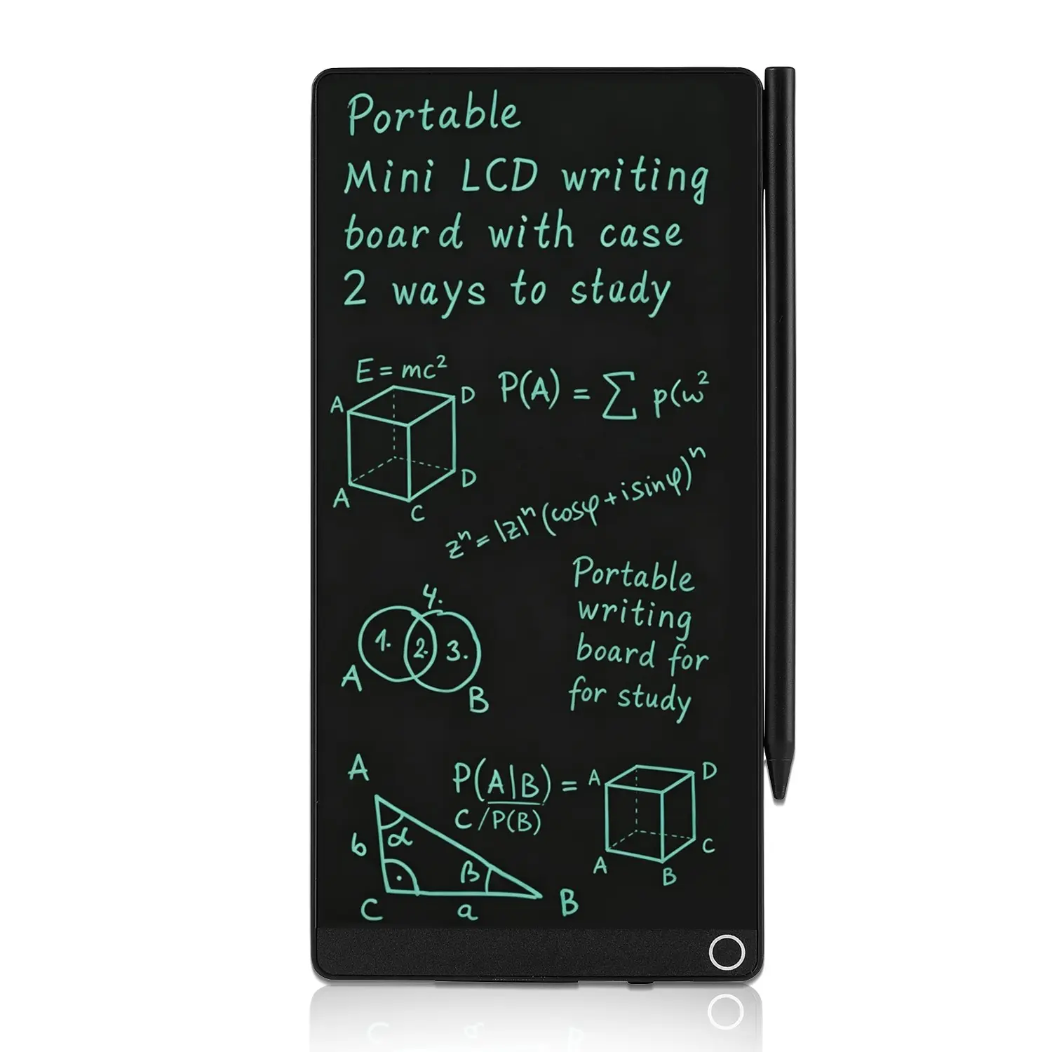 6.5-Inch Full Screen LCD Writing Tablet, Portable Reusable Mini Digital Notebook, Lightweight Pocket Design Electronic Notepad, Ideal for Drawing, Art, Office, Learning and Meetings