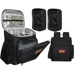 Professional Cosmetology & Hairdresser Travel Bag with Adjustable Dividers, Large Barber Backpack for Hair Styling Tools