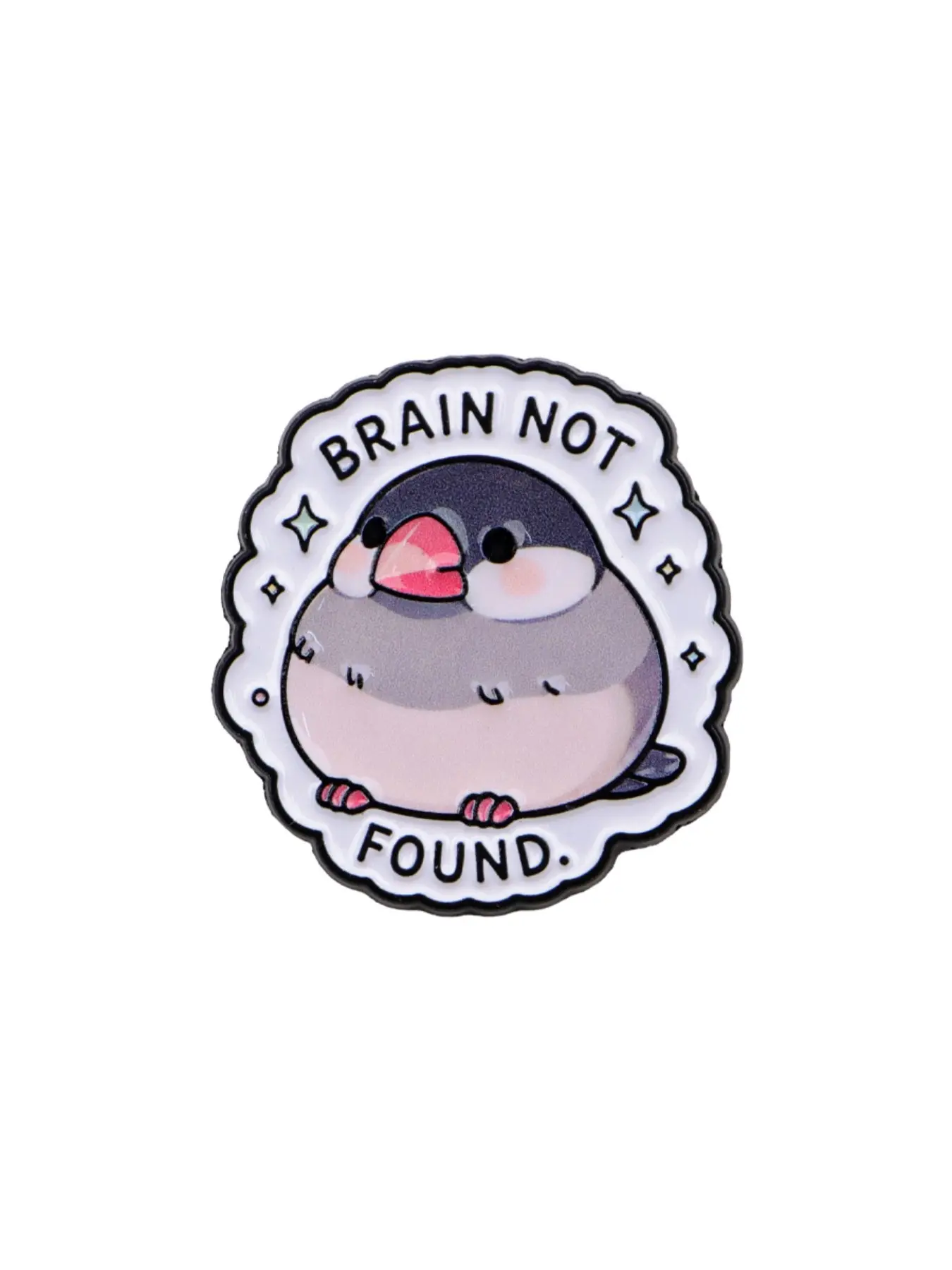 1pc Bird Penguin Enamel Pin, Humorous Quote Zinc Alloy Badge, Backpack Accessory, Fashion Jewelry Gift For Friends, Cute Animal  Pattern Pin