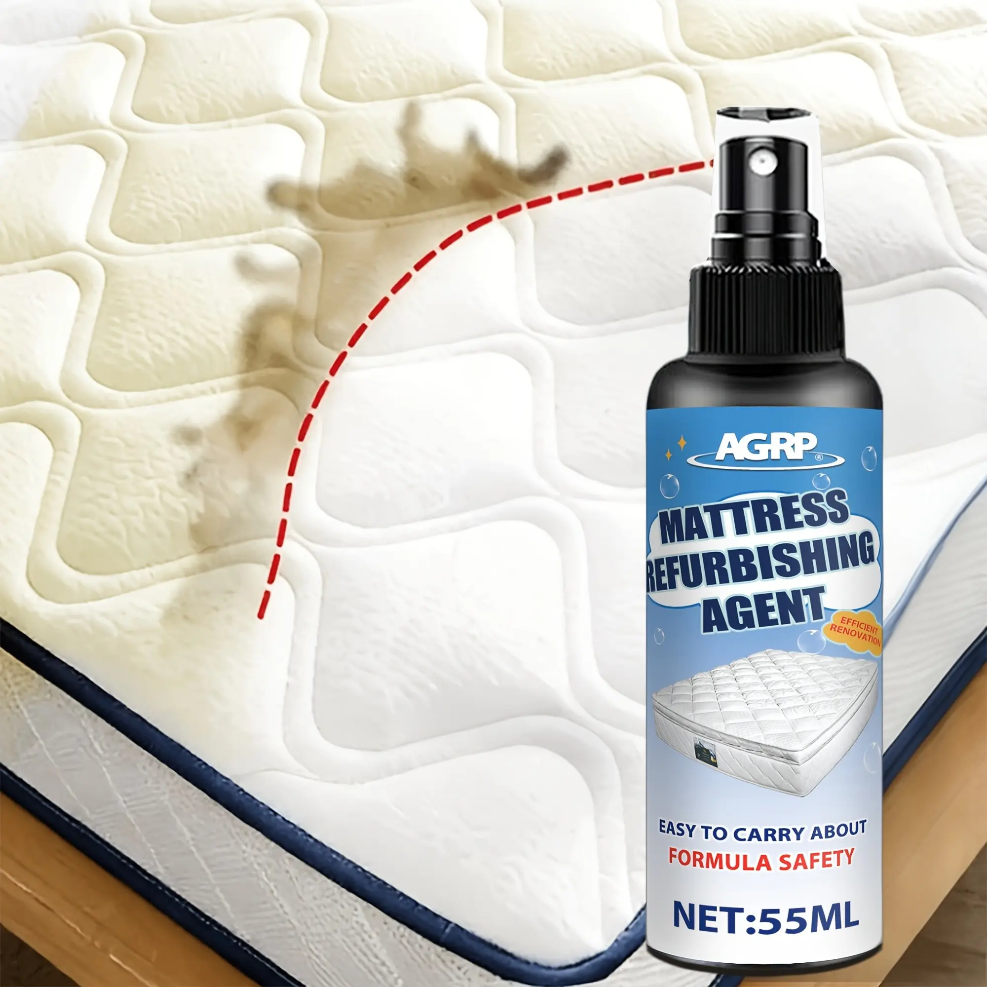 Revamp Your Fabric Care Routine with Low-Moisture Fabric Foam, Simple Spot Refresh for Curtains, Sofas, Mattresses & Garments, Foam Cleaner Spray