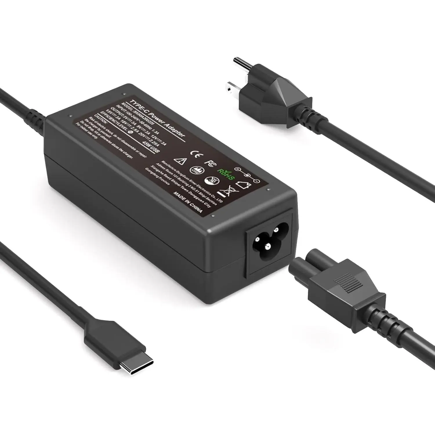 45W USB C Laptop Charger Compatible with HP Chromebook Lenovo Thinkpad Yoga,Dell Chromebook 3100,Latitude 5420,Asus,Samsung,Acer,Google Series Type C Fast Charging Power