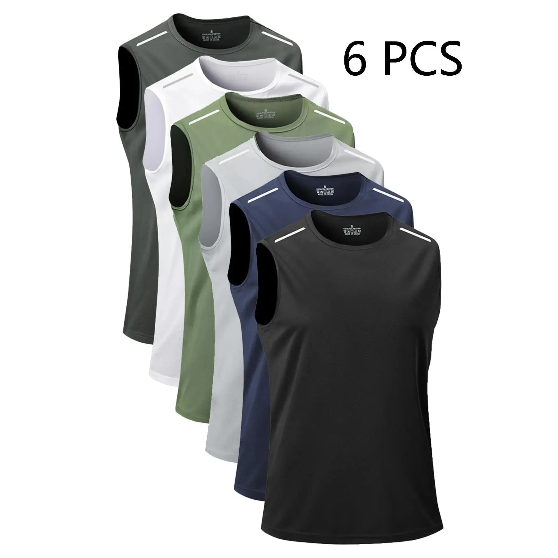 Men's Loose-Fit Sleeveless Knit Vest, Geometric Print, Comfortable Stretch, Summer Casual Wear, Machine Washable, Ideal for Daily-Sports Use, Available in Multiple Packs, Loose-Fit Vest