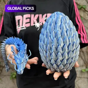 2pcs 3D Printed Dragon Egg Set, Home Decor Desktop Ornament, Halloween Christmas Gift, Birthday Present, Unique 3D Print Statue Figurine, Collectible Room Decor #TOP PICKS