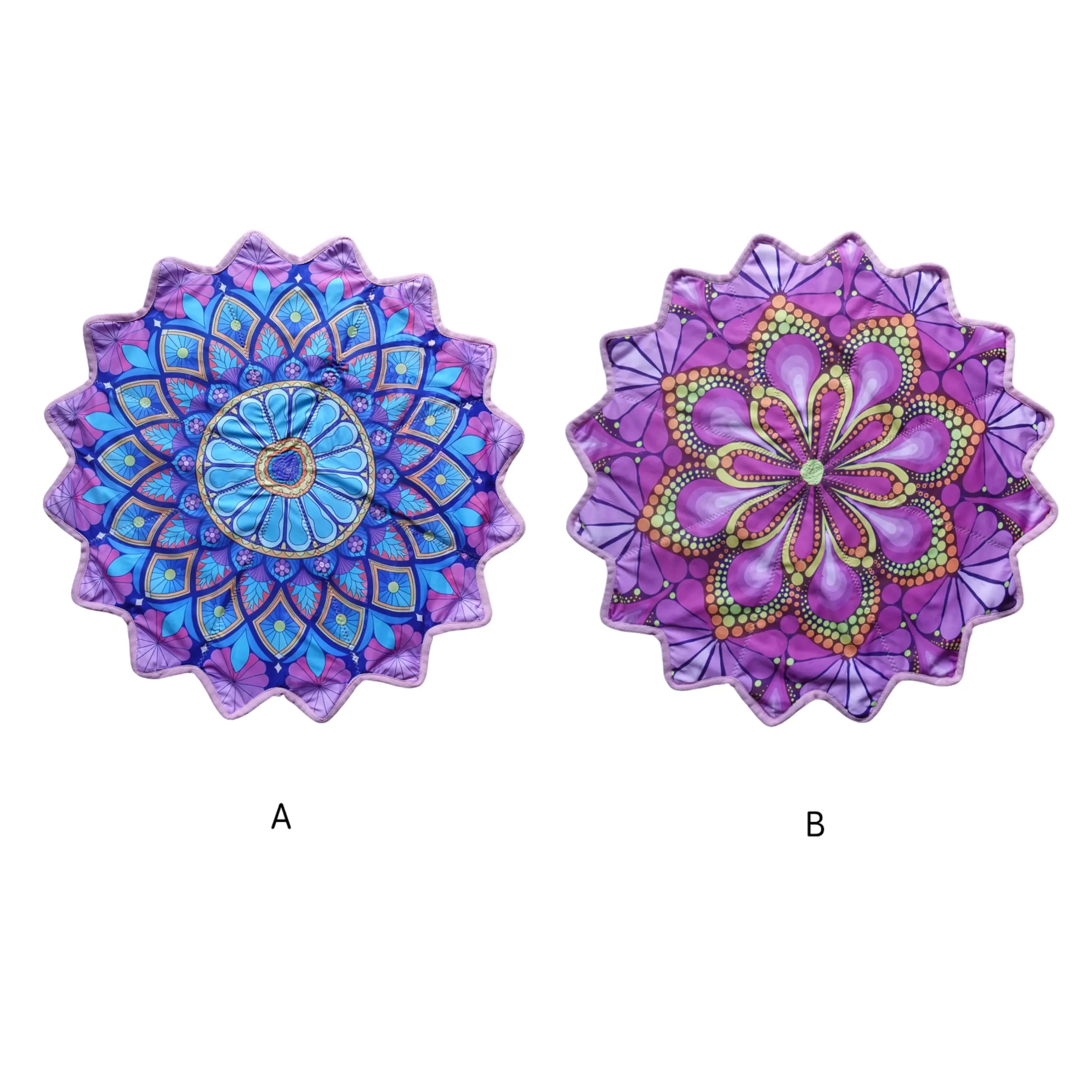 16-Point Star UV Printed Outdoor Toy, Dual-Sided Unique Patterns, Rotating Flying Dance Handkerchief, Flowing Stars for Sports Activities, UV Printing