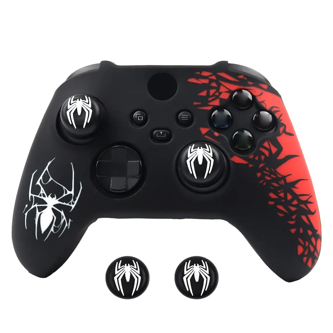 For Xbox Series X Gamepad Skin, Laser EngravAed Silicone Cover Perfect Fit for Xbox Series S Controller Case, Gaming Console Accessories
